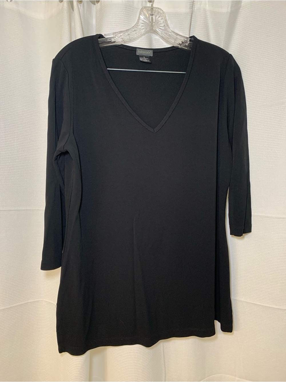 Perfect Scoop V-Neck Black Tunic - Babydoll